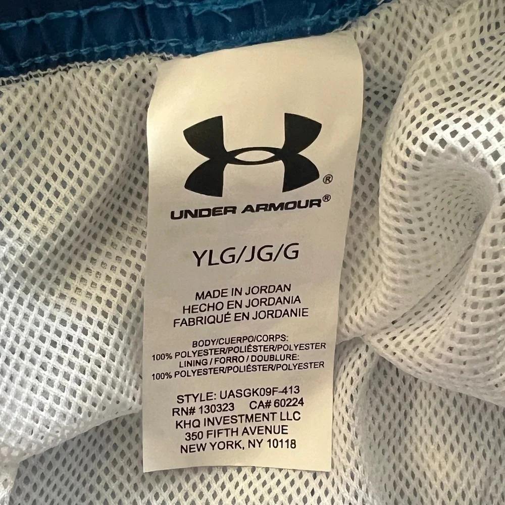 Under Armour Serenity View Board Swim Shorts Midnight Navy Size YLG NWT
